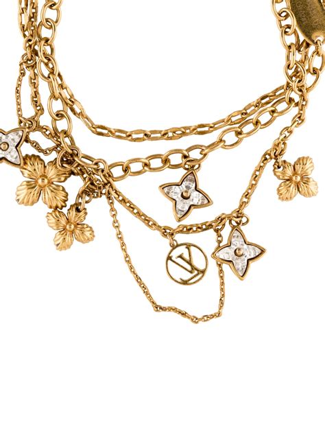 louis vuitton blooming strass kette|louis vuitton flower bracelet.